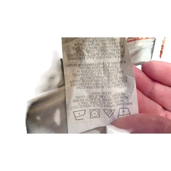 Aura by Wrangler Womens Dark Wash Denim Skirt Orange Stitch 10P Vintage Y2K - Picture 8 of 8